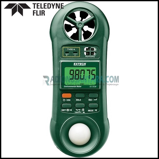 Extech 45170cm 5 In 1 Environmental Meter Hygro Thermo Air Velocity Air Flow Light Meter 9167